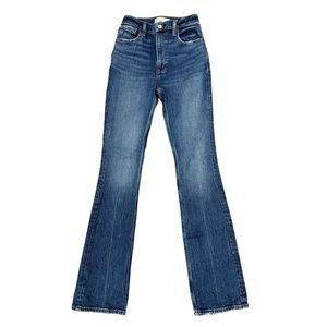 Abercrombie & Fitch 70s High Rise Vintage Flare Jeans, Dark Wash
